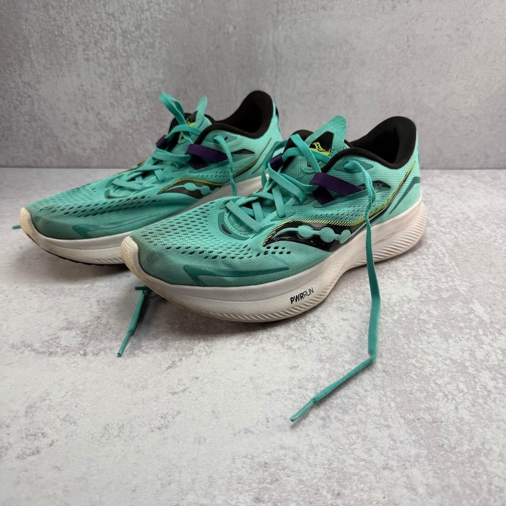 Saucony Womens Ride 15 S10729-26 Green Running Shoes Sneakers‎ Size 9 EUR 40.5